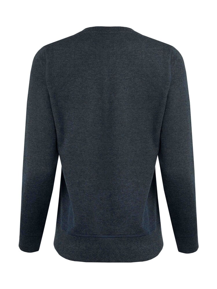 Weird Fish Blue Chidham Crew Neck Sweatshirt - Image 6 of 6 Weird Fish Blue Chidham Crew Neck Sweatshirt - Image 6 of 6