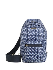Weird Fish Blue Hanni Printed Mono Strap Bag - Image 1 of 4