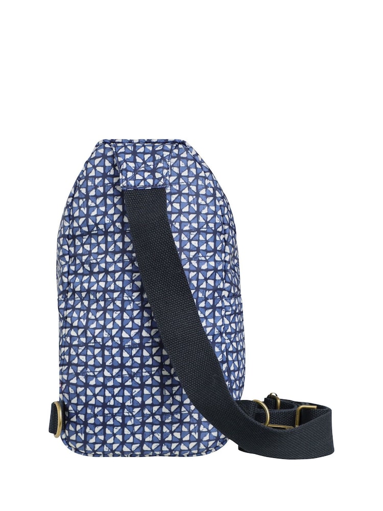 Weird Fish Blue Hanni Printed Mono Strap Bag - Image 2 of 4