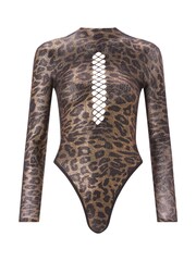 Ann Summers Black On The Prowl Leopard Print Body - Image 5 of 5