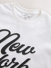 White White Grapic New York Bagel T-Shirt - Image 7 of 7