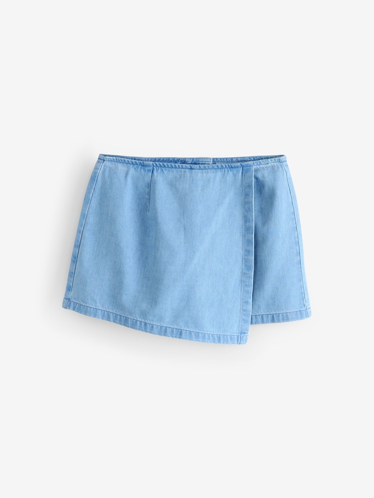 Blue Denim Skort - Image 1 of 1 Blue Denim Skort - Image 1 of 1
