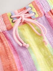 Multi Colour Stripe Double Cloth Board Shorts - Image 7 of 8