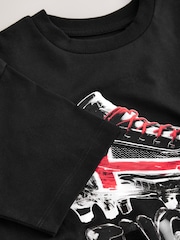 Black England Short Sleeve Graphic T-Shirt (3-16yrs) - Image 7 of 8