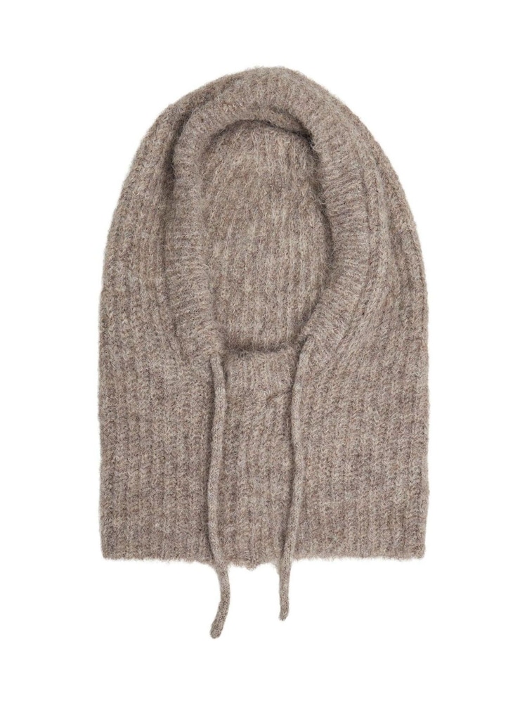 OBJECT Cream Knit Balaclava Scarves - Image 2 of 2