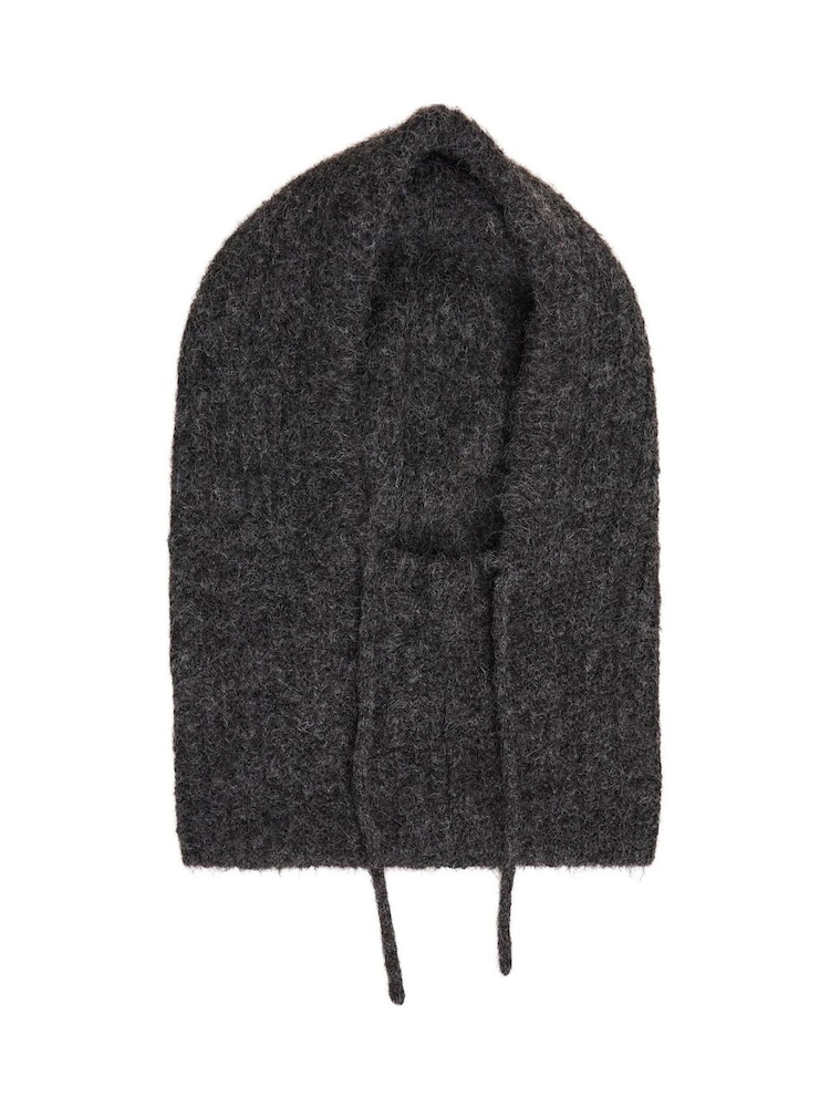 OBJECT Grey Knit Balaclava Scarves - Image 3 of 3