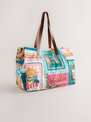 彩色 - 芬達棉質托特包 - 圖片 1，共 5