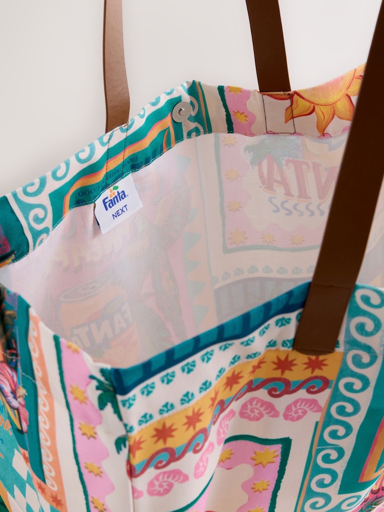 Multicolour Fanta Cotton Tote Bag - Image 9 of 9
