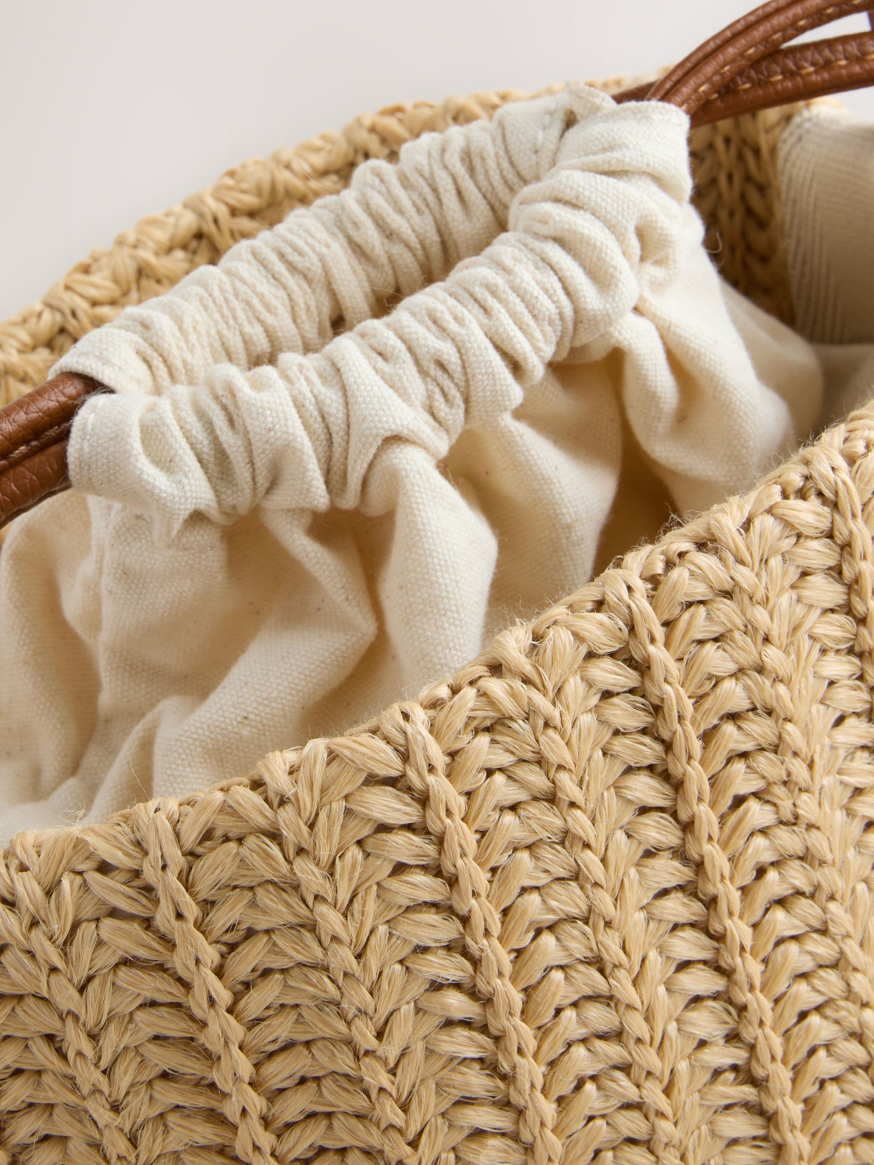 Buy Natural Le Marais Raffia Effect Bucket Bag from Next USA