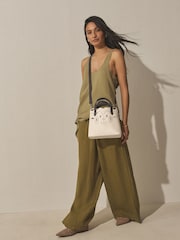 Neutral Floral Cut Out Bucket Bag - Image 3 of 9