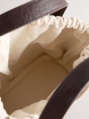 Neutral Floral Cut Out Bucket Bag - Image 5 of 9