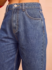 Aspiga Blue Cotton Barrel Jeans - Image 3 of 4