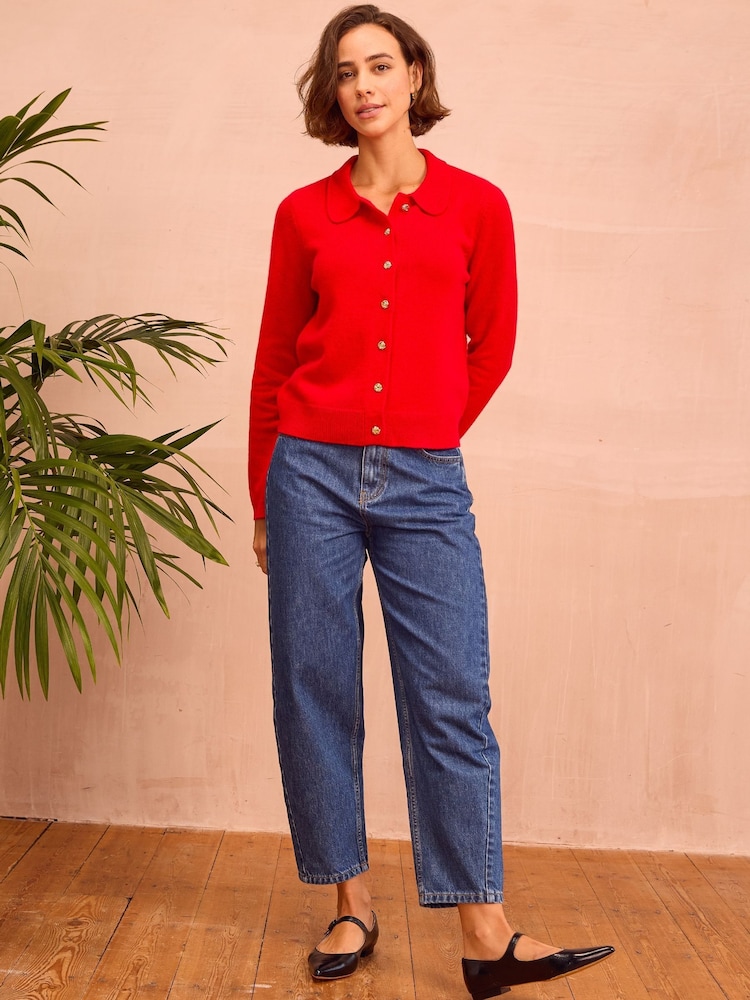 Aspiga Blue Cotton Barrel Jeans - Image 4 of 4