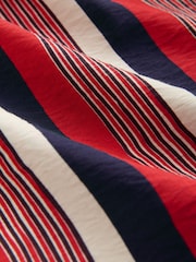 Red/Navy Blue Stripe Button Front Maxi Skirt - Image 7 of 7