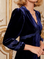 Aspiga Blue Lorna Velvet Lace Dress - Image 3 of 3