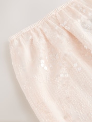 Neutral Sequin Midi Skirt - Image 8 of 8