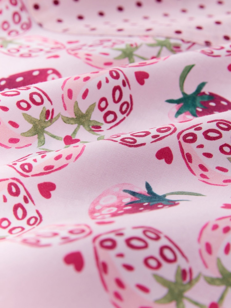 Cath Kidston Pink Button Through Raspberry Check Print Pyjamas Set - Image 2 of 3