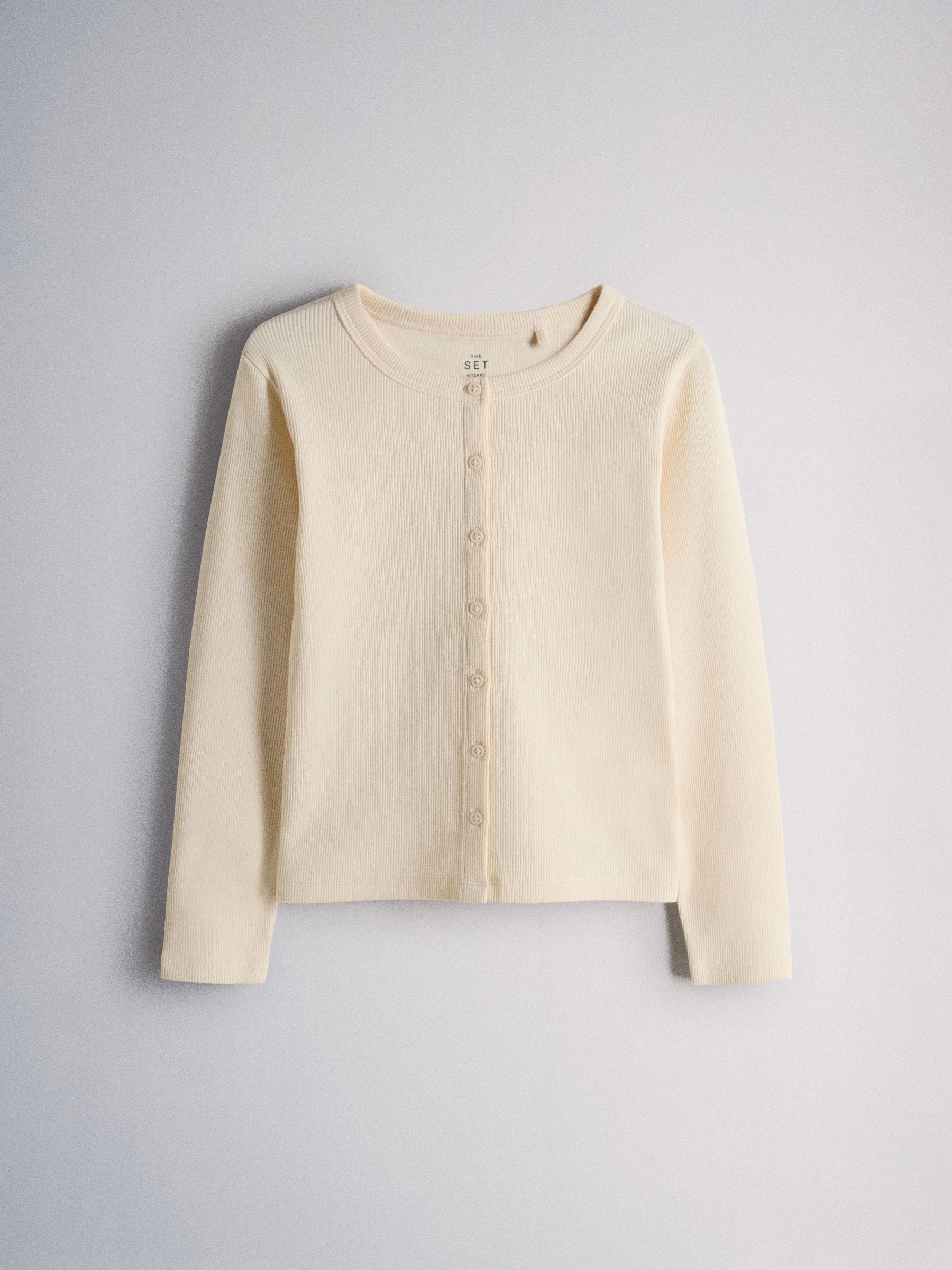 Buy The Set 4 Pack Long Sleeve Rib Button Through Cotton Tops Pink