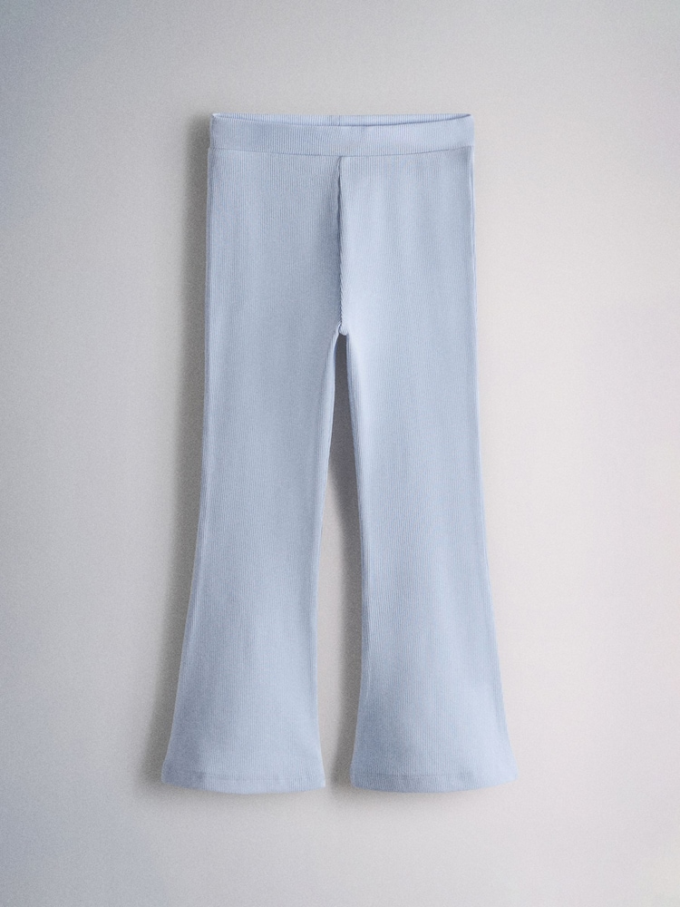 أزرق/أصفر/أخضر/بني - حزمة من 4 بنطلونات ضيّقة مضلَّعة واسعة من أسفل من The Set - صورة 2 من 5