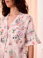 Cath Kidston Ecru Island Print Button Through Pyjamas Set - Image 7 of 8