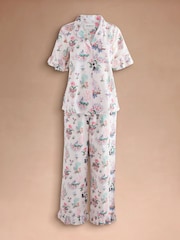 Cath Kidston Ecru Island Print Button Through Pyjamas Set - Image 8 of 8