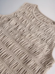 The Set 2 Pack Jersey Smocked Sleeveless Tops Pink/Brown - Image 5 of 5