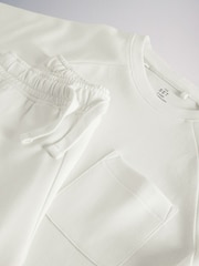 Μαύρο/Κρεμ - Το 2 Πακέτο Jersey Interlock Κοντομάνικο μπλουζάκι με τσέπη και Σετ σορτς - Εικόνα 11 από 11