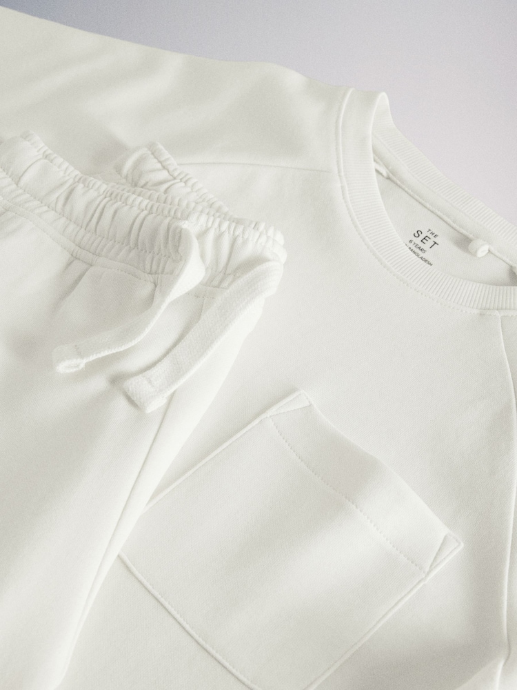 Μαύρο/Κρεμ - Το 2 Πακέτο Jersey Interlock Κοντομάνικο μπλουζάκι με τσέπη και Σετ σορτς - Εικόνα 11 από 11