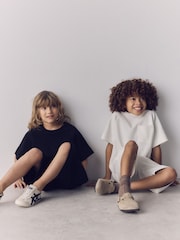 The Set 2 Pack Jersey Interlock Short Sleeve Pocket T-Shirt and Short Set Black/Cream - Image 6 of 6