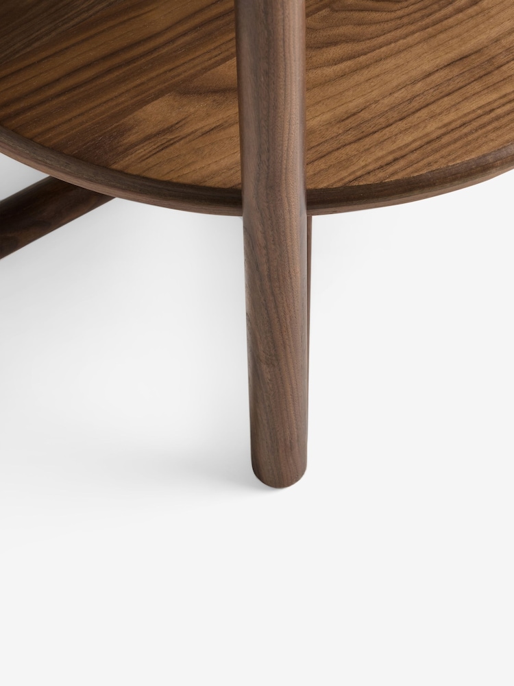 MADE.COM Walnut and Marble Everett Sofa Side Table - Image 6 of 6 MADE.COM Walnut and Marble Everett Sofa Side Table - Image 6 of 6