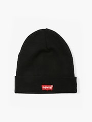 Levi's® Black Red Batwing Embroidered Beanie - Image 2 of 4