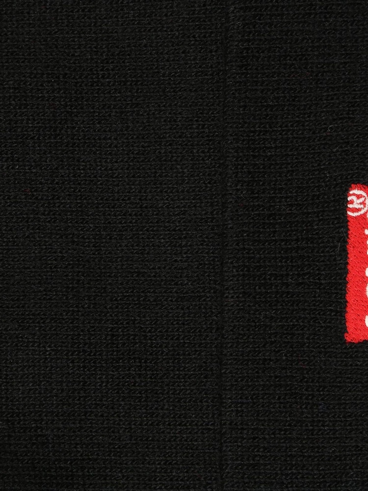 Levi's® Black Red Batwing Embroidered Beanie - Image 4 of 4