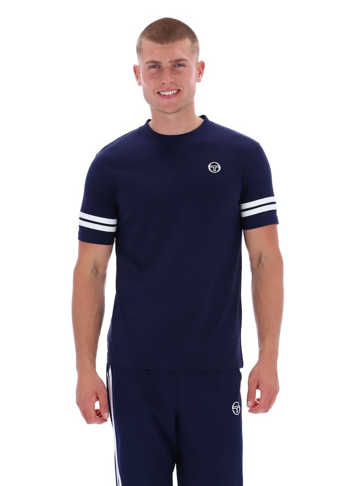 Sergio Tacchini Blue Grello Crew Neck T-Shirt - Image 1 of 7
