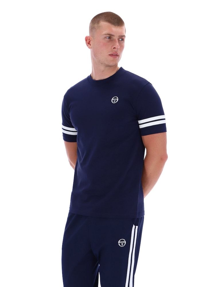 Sergio Tacchini Blue Grello Crew Neck T-Shirt - Image 2 of 7