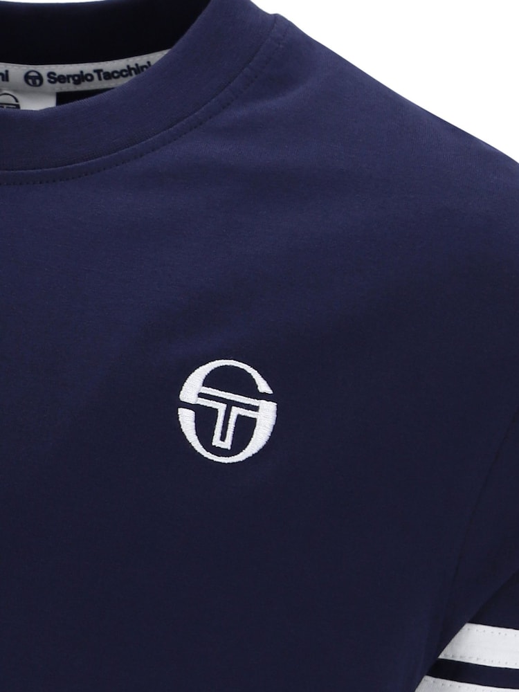 Sergio Tacchini Blue Grello Crew Neck T-Shirt - Image 7 of 7