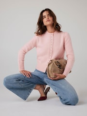 Mint Velvet Pink Wool Blend Knit Cardigan - Image 5 of 7