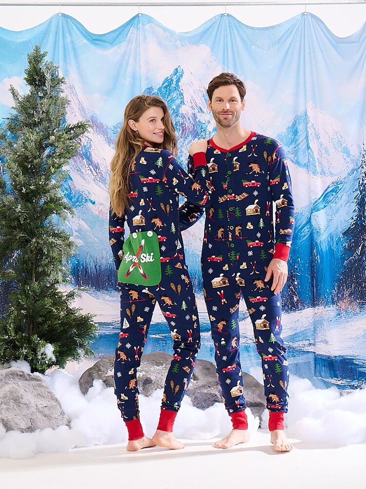 Winter Cabin Adult Union Suit - Image 1 of 4