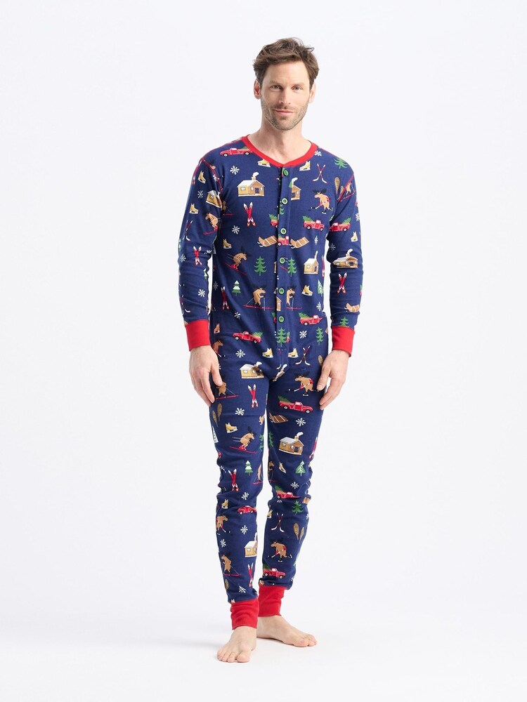 Winter Cabin Adult Union Suit - Image 2 of 4 Winter Cabin Adult Union Suit - Image 2 of 4