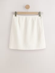 Ecru Soft Touch Mini Skirt - Image 6 of 8