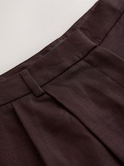 Choklad Brun - Glansiga Byxor med Raka ben - Bild 7 av 8