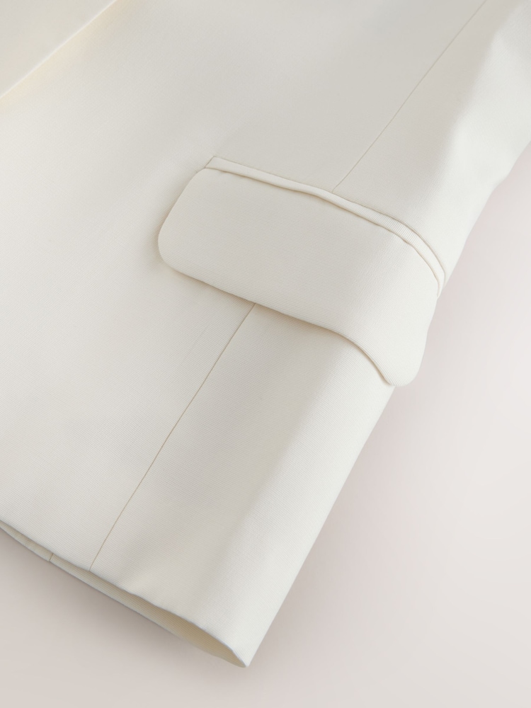 Ecru Soft Touch Short Sleeve Jacket - Image 8 of 8