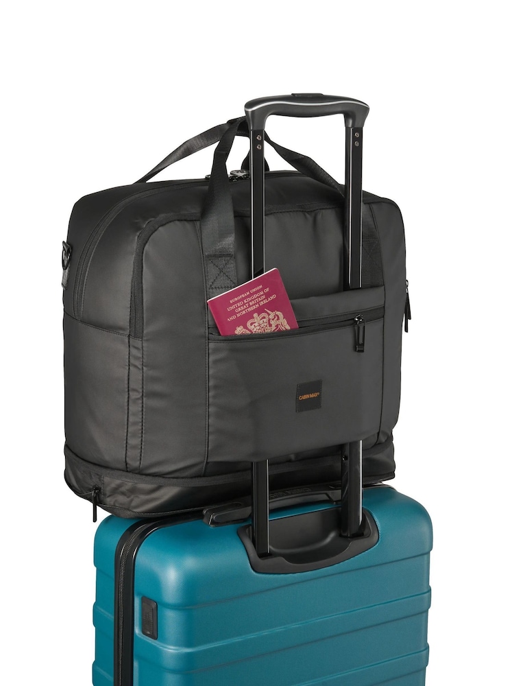 Buy Cabin Max Black Gozo Expandable Underseat Bag 40x30x20 from