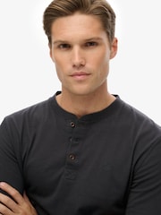 Superdry Grey Classic Essential Grandad Top - Image 4 of 5