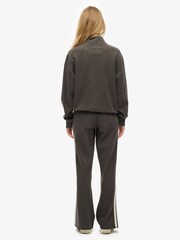 Superdry Grey Athletic Stripe Flare Joggers - Image 2 of 7