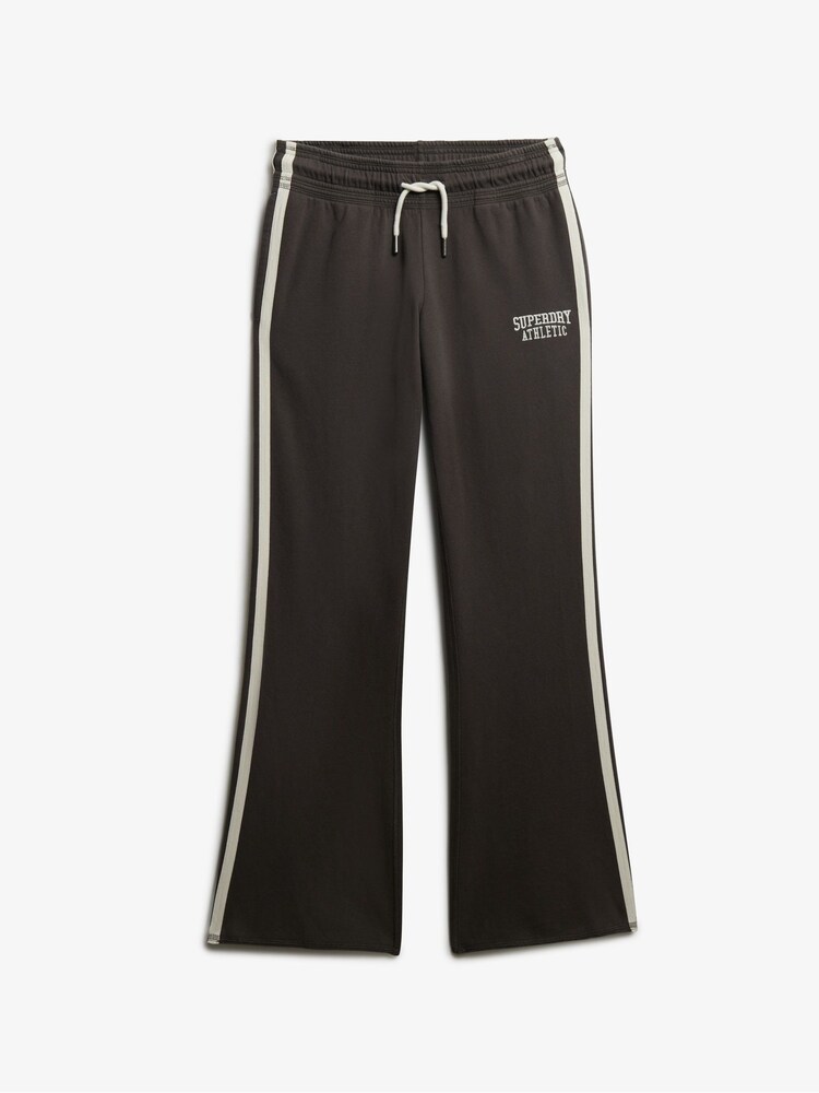 Superdry Grey Athletic Stripe Flare Joggers - Image 7 of 7 Superdry Grey Athletic Stripe Flare Joggers - Image 7 of 7