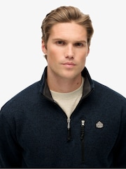 Superdry Blue Storm Fleece Half Zip Jumper - Image 5 of 7