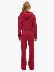Superdry Red Athletic Stripe Flare Joggers - Image 4 of 8
