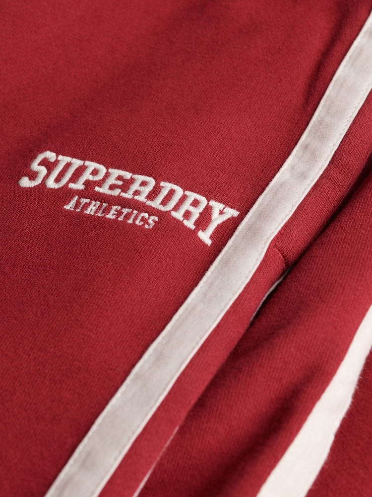 Superdry Red Athletic Stripe Flare Joggers - Image 8 of 8 Superdry Red Athletic Stripe Flare Joggers - Image 8 of 8