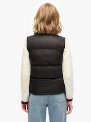 Superdry Black Tech Padded Gilet - Image 2 of 6