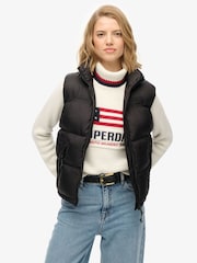 Superdry Black Tech Padded Gilet - Image 4 of 6